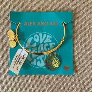 Alex and ani bracelet gold bangle